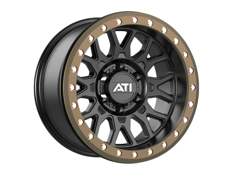AT-01 17X8.5 HYBRID BEADLOCK WHEEL - BLACK (5X150)