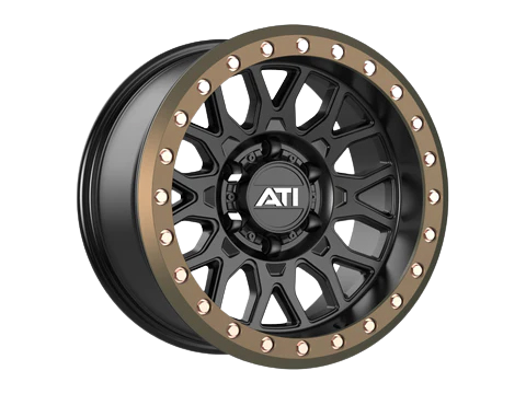AT-01 17X8.5 HYBRID BEADLOCK WHEEL - BLACK (5X150)