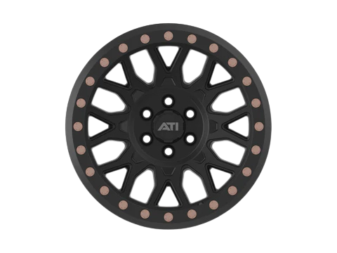 AT-01 17X8.5 HYBRID BEADLOCK WHEEL - BLACK (6X139.7)