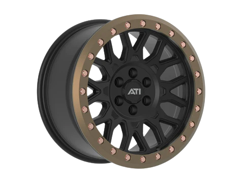 AT-01 17X8.5 HYBRID BEADLOCK WHEEL - BLACK (6X139.7)