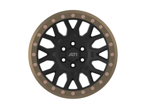 AT-01 17X8.5 HYBRID BEADLOCK WHEEL - BLACK (5X150)