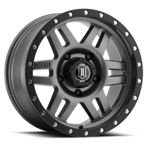 Icon Alloys Six Speed - Gunmetal With Black Ring