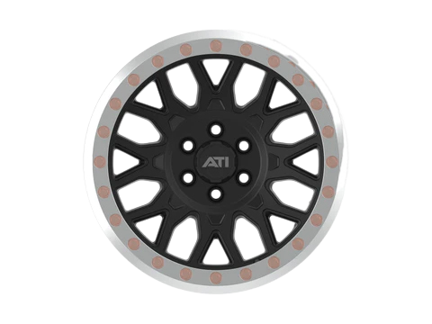 AT-01 17X8.5 HYBRID BEADLOCK WHEEL - BLACK (6X139.7)