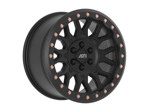 AT-01 17X8.5 HYBRID BEADLOCK WHEEL - BLACK (6X139.7)