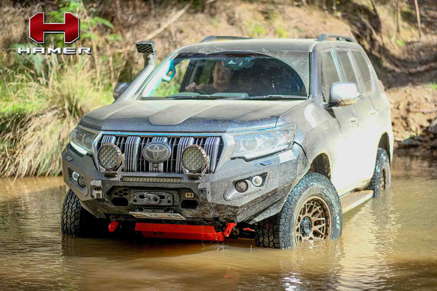 HAMER KING SERIES BULL BAR - TOYOTA LANDCRUISER PRADO 150 SERIES (2018-PRESENT)