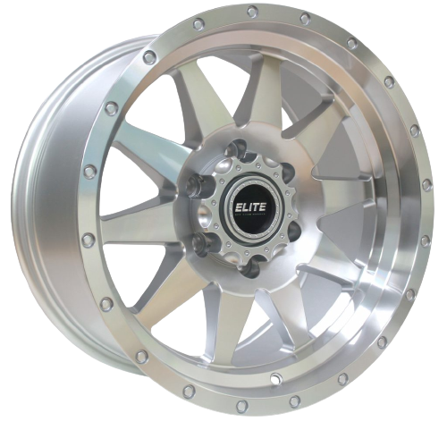 Elite Offroad Combat Silver/ Machined Finish