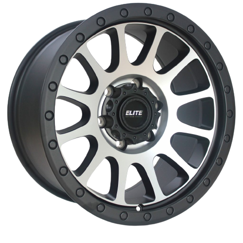 Elite Offroad Podium Satin Black /Machined Face