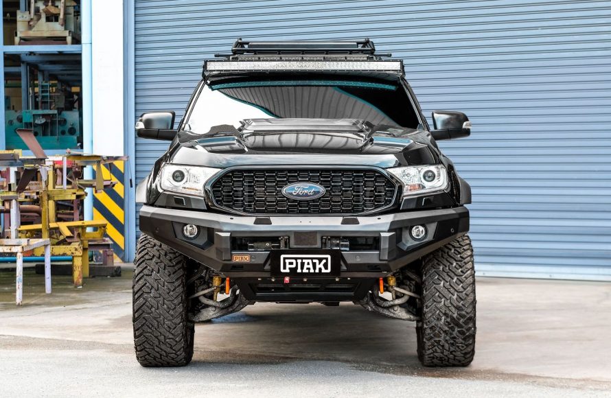 PIAK Ford Ranger and Everest No Loop Orange Tow Points Black Under Body (PX2 and PX3)