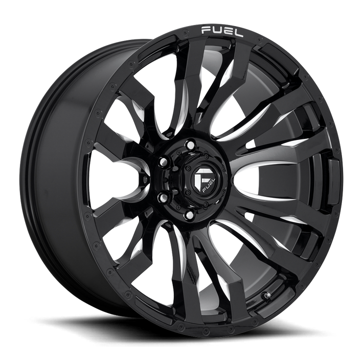 Fuel Blitz D673 Gloss Black Milled