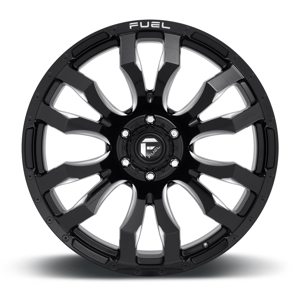 Fuel Blitz D673 Gloss Black Milled