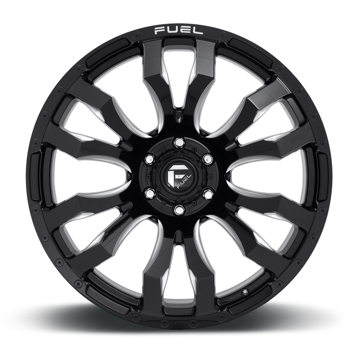 Fuel Blitz D673 Gloss Black Milled