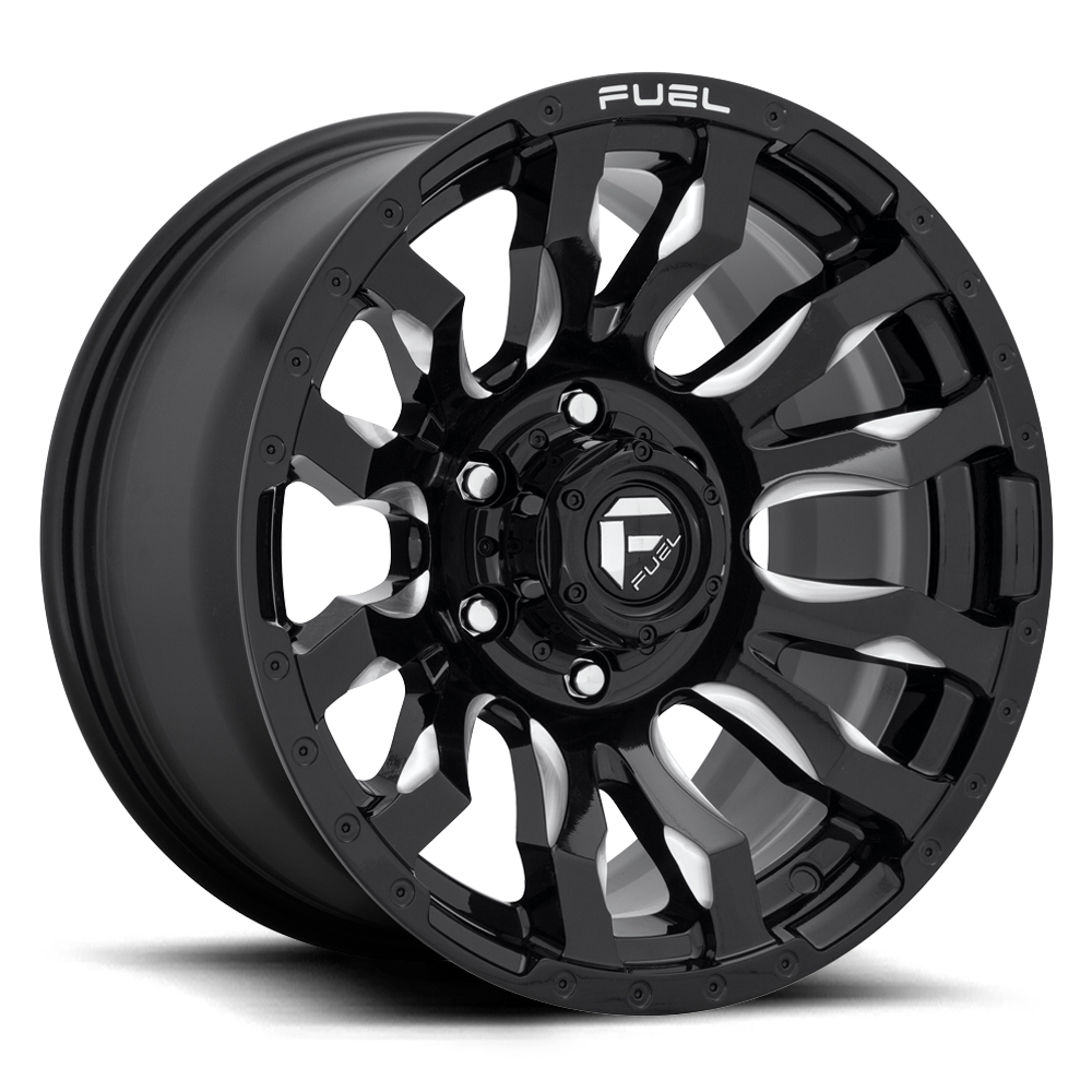Fuel Blitz D673 Gloss Black Milled