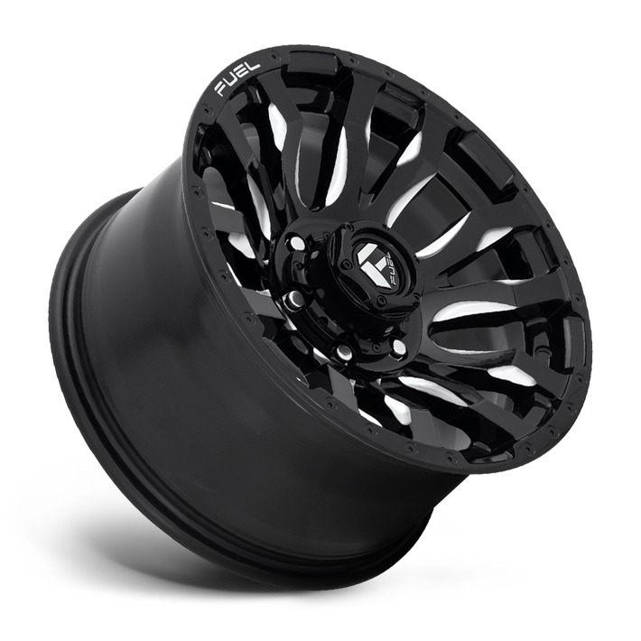 Fuel Blitz D673 Gloss Black Milled