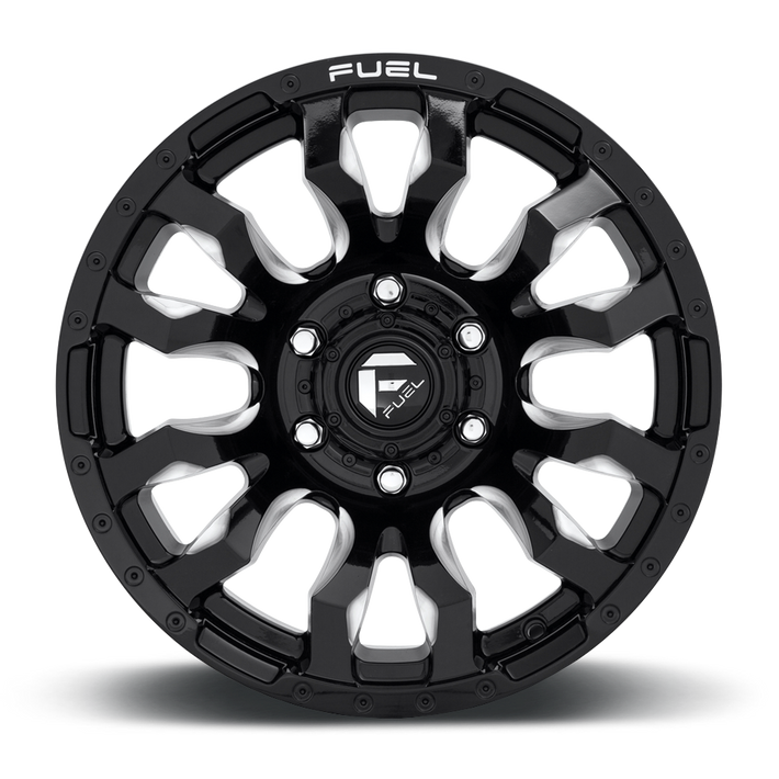 Fuel Blitz D673 Gloss Black Milled