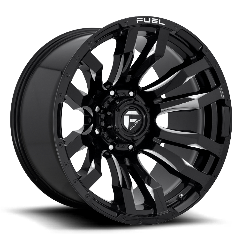 Fuel Blitz D673 Gloss Black Milled
