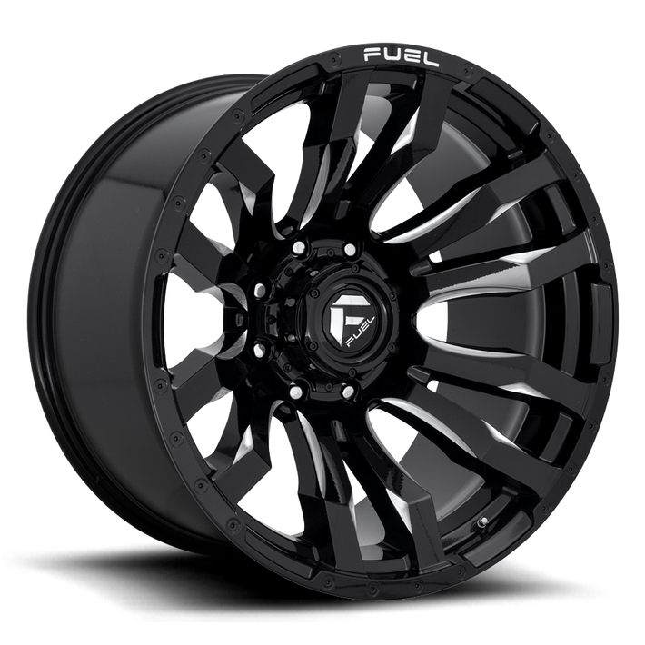 Fuel Blitz D673 Gloss Black Milled