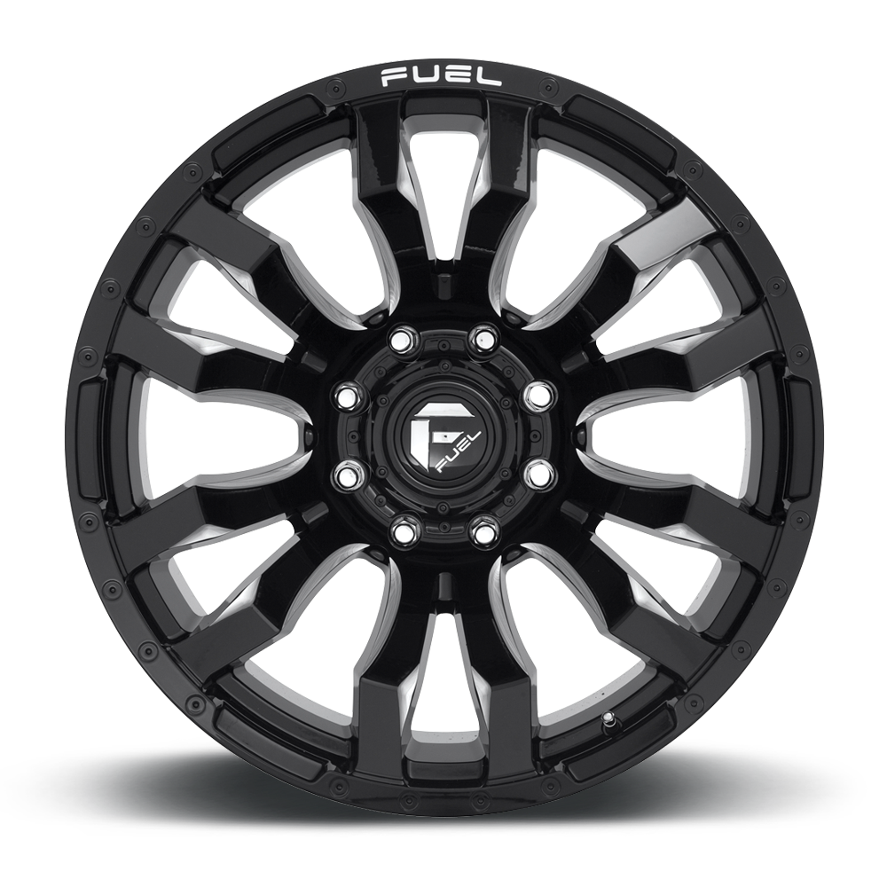 Fuel Blitz D673 Gloss Black Milled