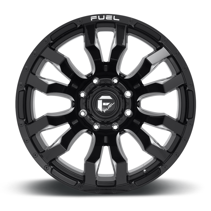 Fuel Blitz D673 Gloss Black Milled