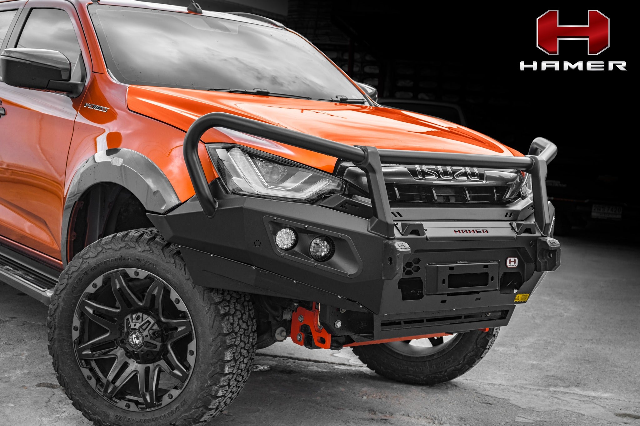 HAMER KING SERIES PLUS 3 LOOP BAR TO SUIT ISUZU D-MAX 2021-ON
