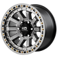 King Wheels - Snatch - Light Gunmetal Machined Face