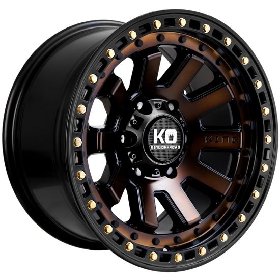 King Wheels - Snatch - Satin Black Bronze Face – precision-offroad-4x4