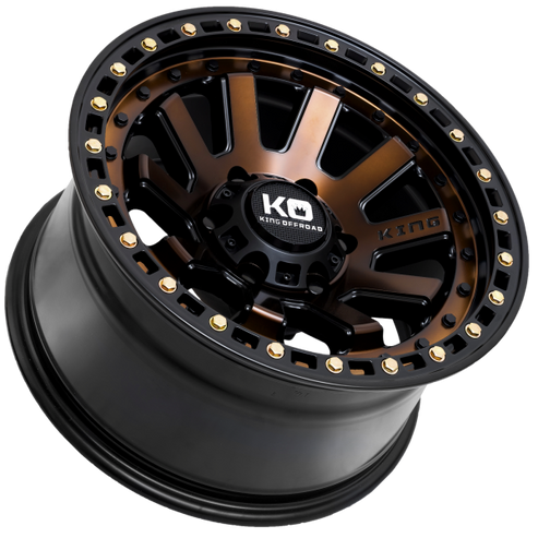 King Wheels - Snatch - Satin Black Bronze Face – precision-offroad-4x4