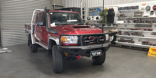 Toro Bull bar, Suitable for Toyota Land Cruiser 76, 78, 79 Series, 2007 on