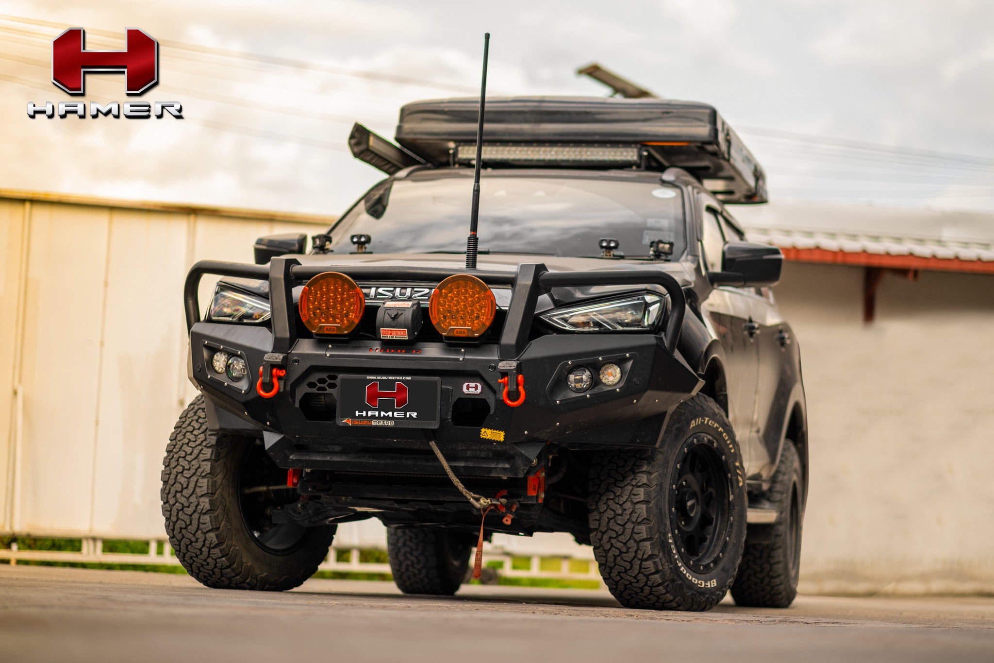 HAMER KING SERIES PLUS BULL BAR - ISUZU DMAX/MU-X 2016 ON