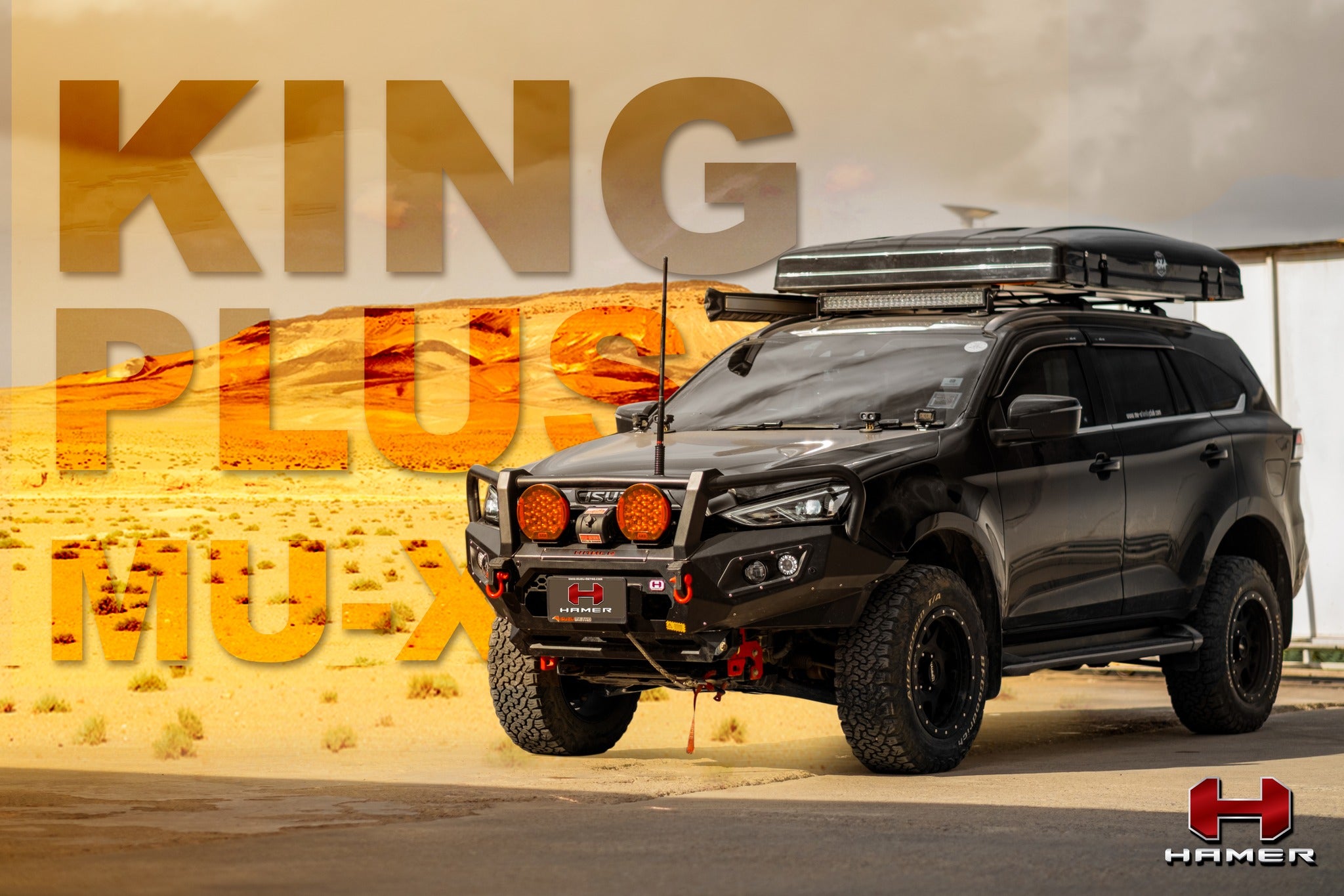 HAMER KING SERIES PLUS BULL BAR - ISUZU DMAX/MU-X 2016 ON
