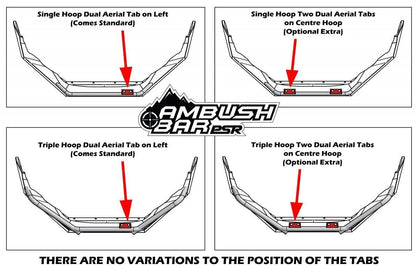 Isuzu D-MAX 3 2021-ON Ambush Single Hoop Bullbar
