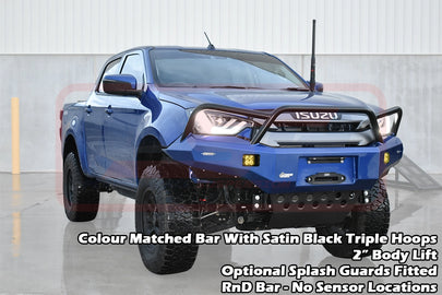 Isuzu D-MAX 3 2021-ON Ambush Triple Hoop Bullbar