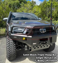 Toyota Hilux N80 MK3 5/2020-On Ambush Triple Hoop Bullbar