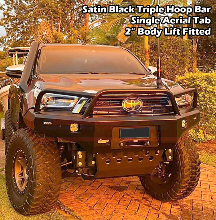 Toyota Hilux N80 MK3 5/2020-On Ambush Triple Hoop Bullbar