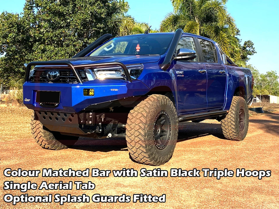 Toyota Hilux N80 MK3 5/2020-On Ambush Triple Hoop Bullbar