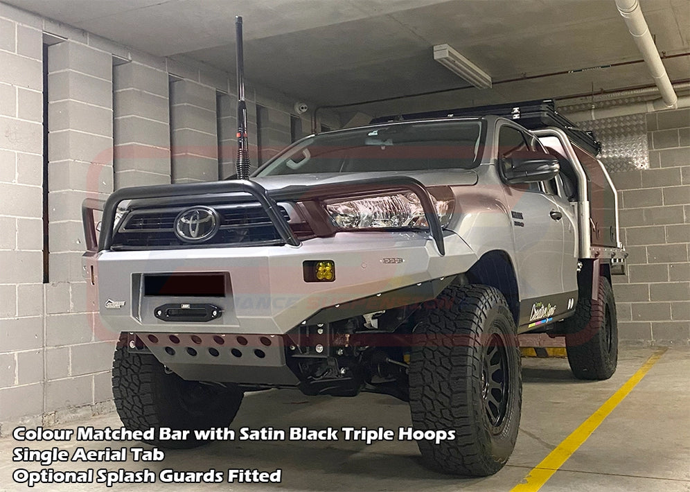 Toyota Hilux N80 MK3 5/2020-On Ambush Triple Hoop Bullbar