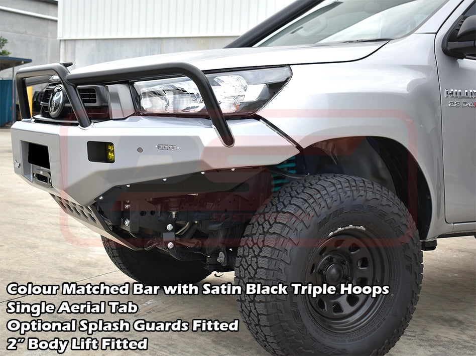 Toyota Hilux N80 MK3 5/2020-On Ambush Triple Hoop Bullbar