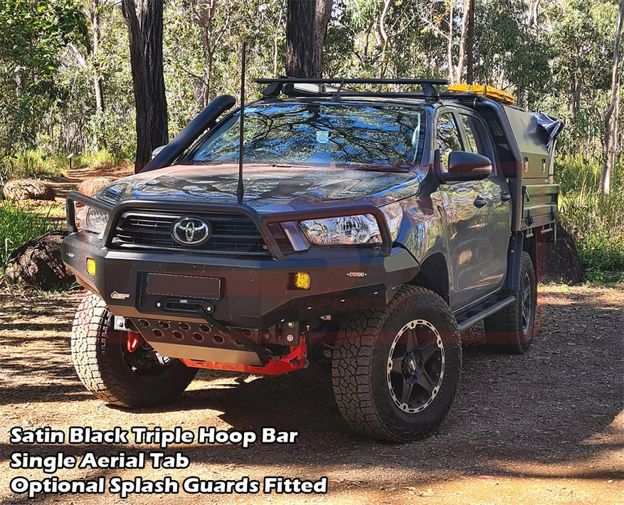 Toyota Hilux N80 MK3 5/2020-On Ambush Triple Hoop Bullbar