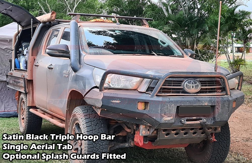 Toyota Hilux N80 MK3 5/2020-On Ambush Triple Hoop Bullbar