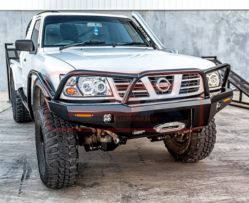Nissan Patrol GU Series 1-2-3 Ambush Triple Hoop (Angry Eye) Bullbar