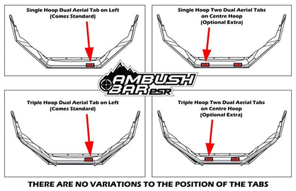 Ford Ranger PX MK2 8/2015-7/2018 Ambush Single Hoop Bullbar