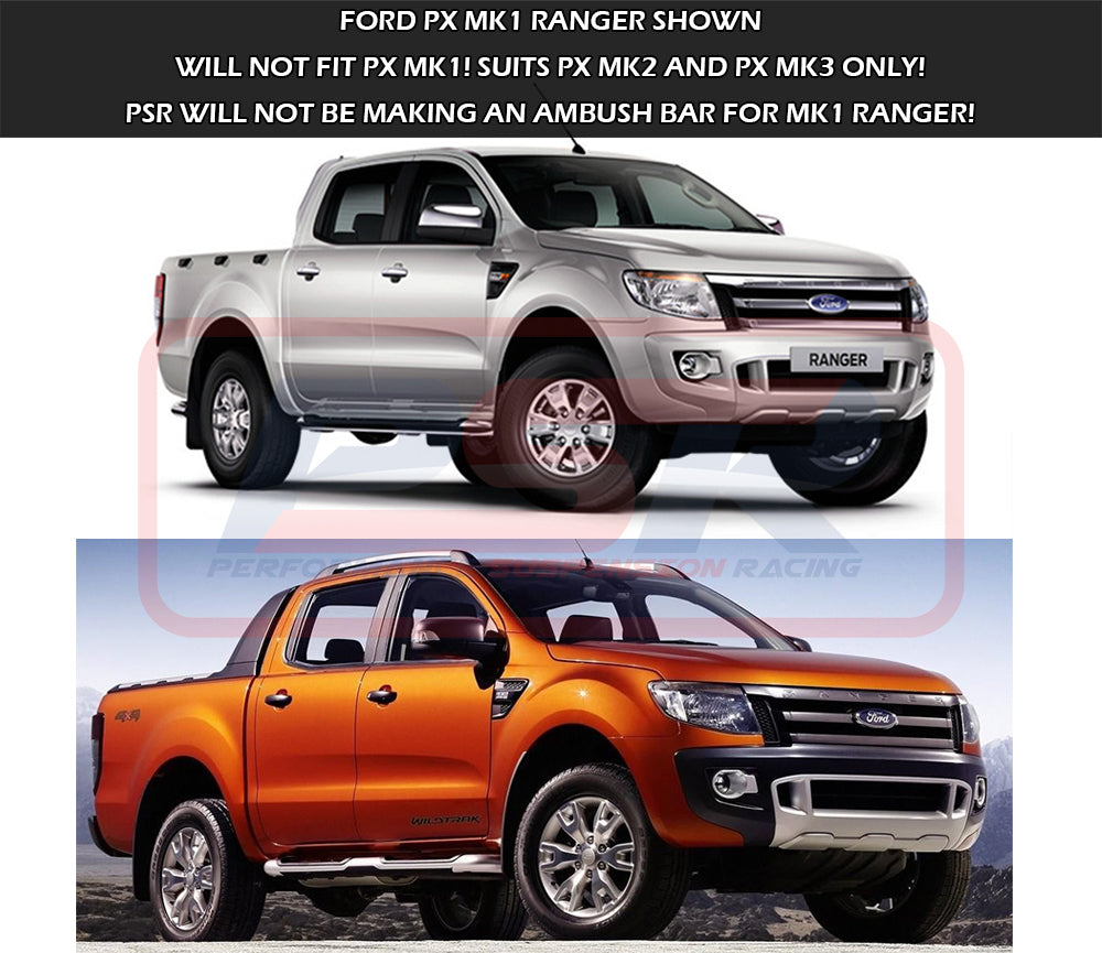 Ford Ranger PX MK3 8/2018-ON Ambush Hoopless Bullbar – precision ...