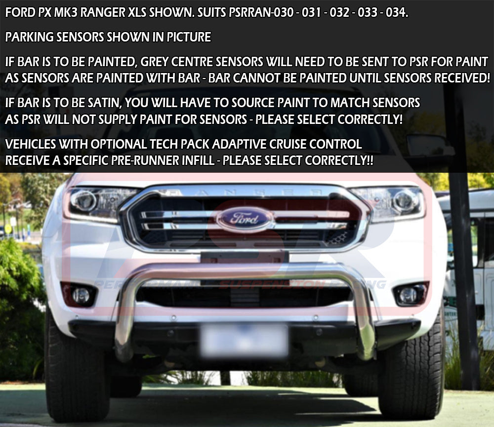 Ford Ranger PX MK2 8/2015-7/2018 Ambush Low Single Hoop Bullbar