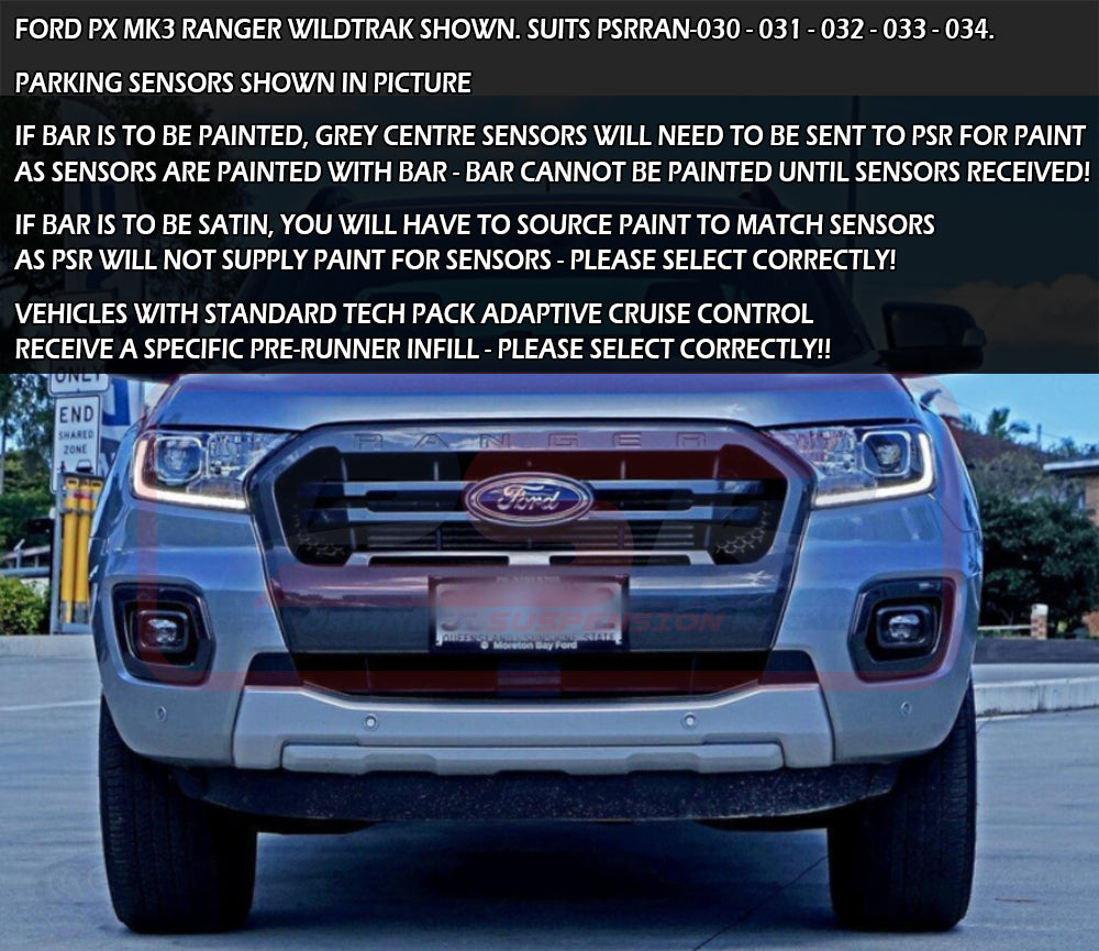 Ford Ranger PX MK2 8/2015-7/2018 Ambush Low Single Hoop Bullbar ...