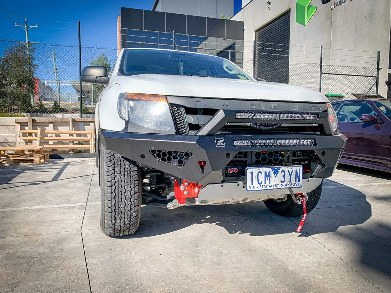 Px Ranger Raptor Front Bar Predator Bull bar, Ford Ranger PX1; 2011-2014 – precision-offroad-4x4