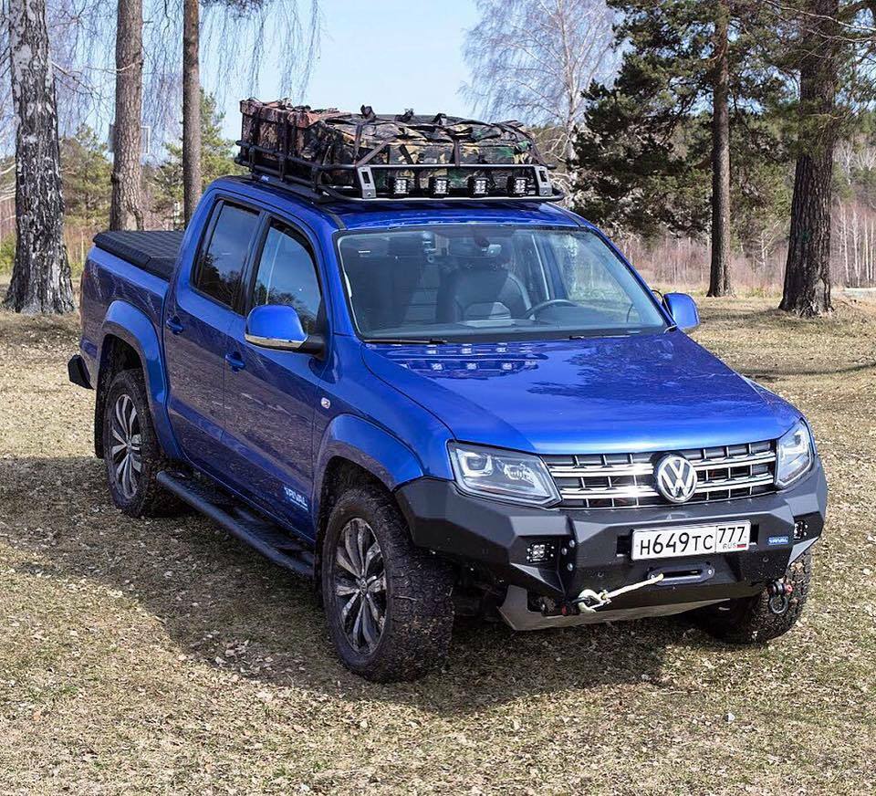 RIVAL 4X4 FRONT BULL BAR BUMPER VW AMAROK 4CYL & V6 2011+ ALLOY