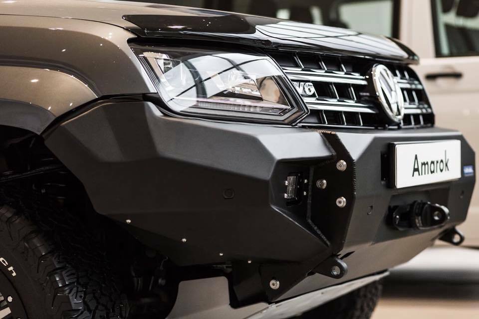 RIVAL 4X4 FRONT BULL BAR BUMPER VW AMAROK 4CYL & V6 2011+ ALLOY