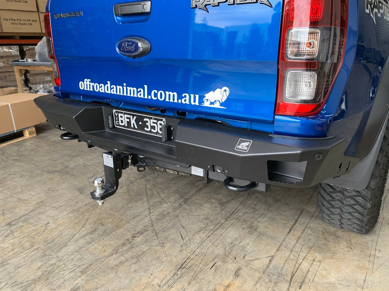 Ford Raptor Rear Rails FORD RAPTOR PX - REAR BARS – precision-offroad-4x4
