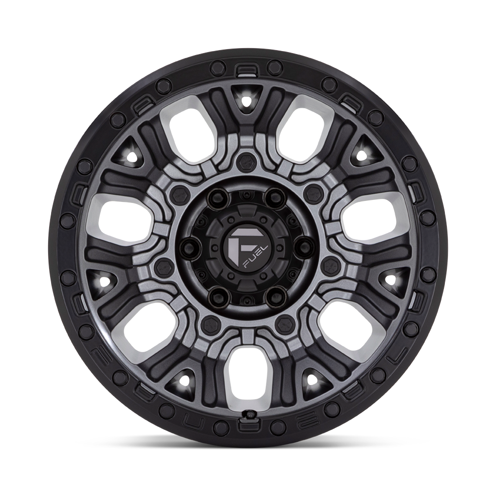 Fuel Traction D825 - Matte Gunmetal with Black Ring