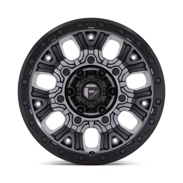 Fuel Traction D825 - Matte Gunmetal with Black Ring