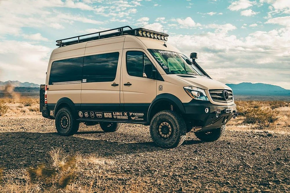 Sand Color Sprinter Van BLACK RHINO ARSENAL SAND ON BLACK – precision-offroad-4x4